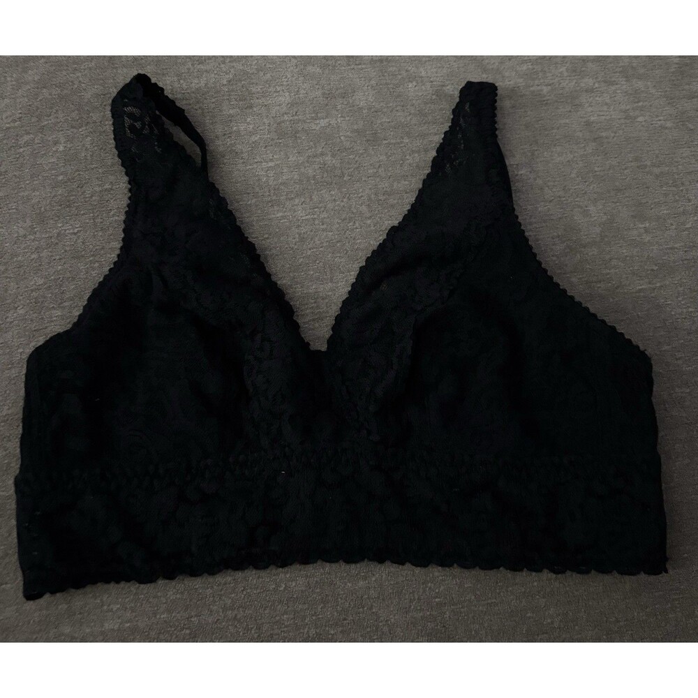 Felina Lace Bralette Size Medium Black
